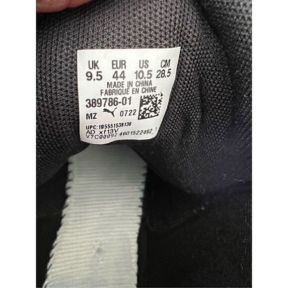 puma 10.5 mens white and blue black bottom 9.5uk size (pre owned) - Picture 7 of 7